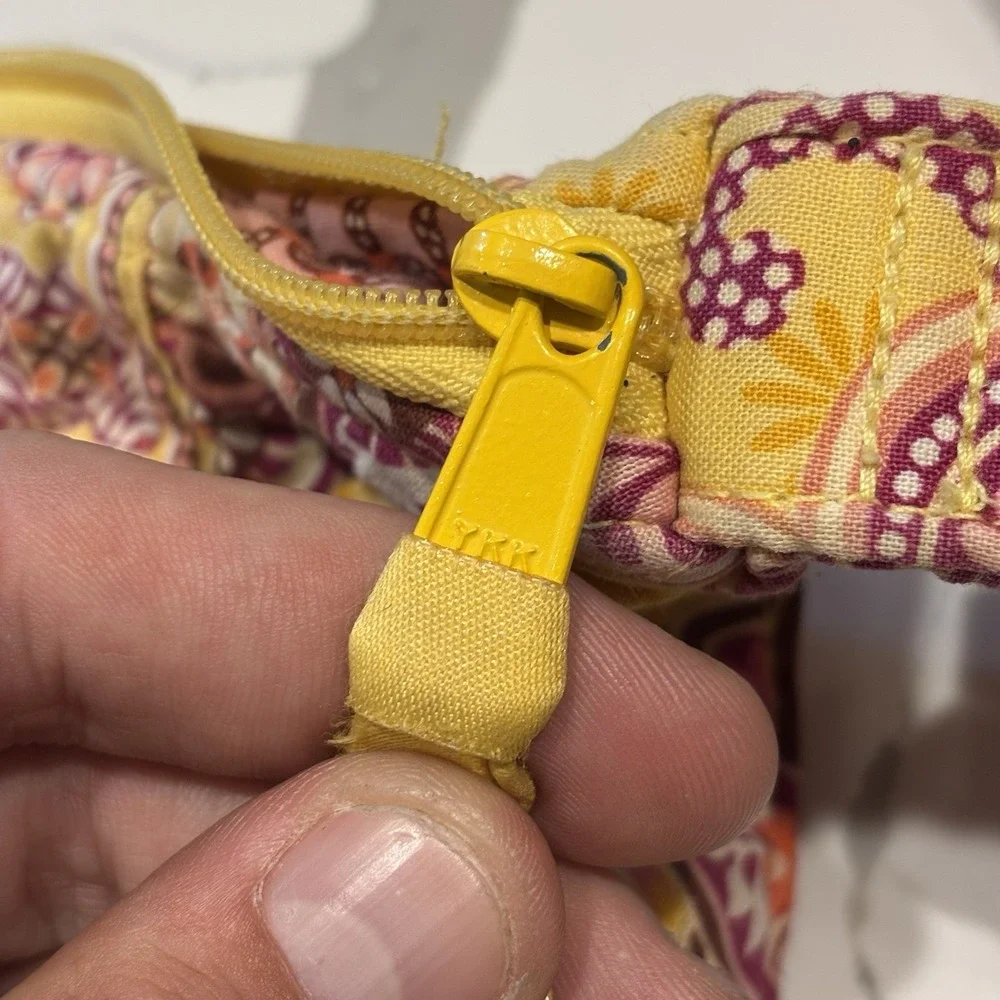 Vera Bradley Lisa B Hobo Shoulder Bag Bali Gold Yellow Pink Floral RETIRED 2009